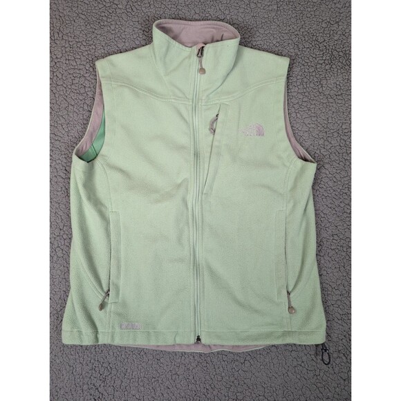 The North Face Womens Fleece Green Full Zip Size Large (see desc) Zipper Pockets - Picture 1 of 12